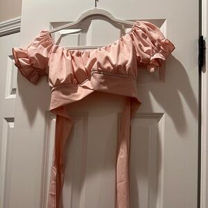 Sweet Generis, Size Small, Pink Crop Top Tie